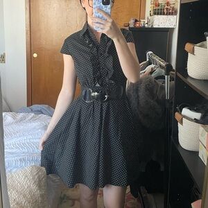 Charlotte Russe Black Polka Dot Dress